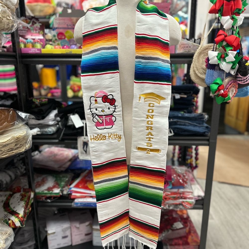 Hello kitty Mexican Graduation Class 2025 Mexican sash /stole